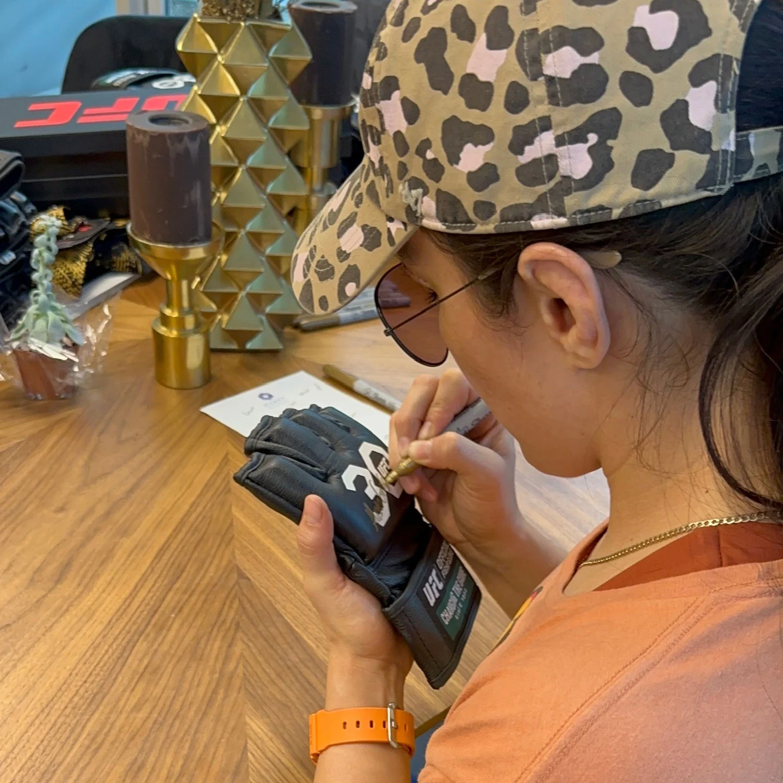 Alexa Grasso 30th Anniversary Signed Official UFC Gloves - Image 3