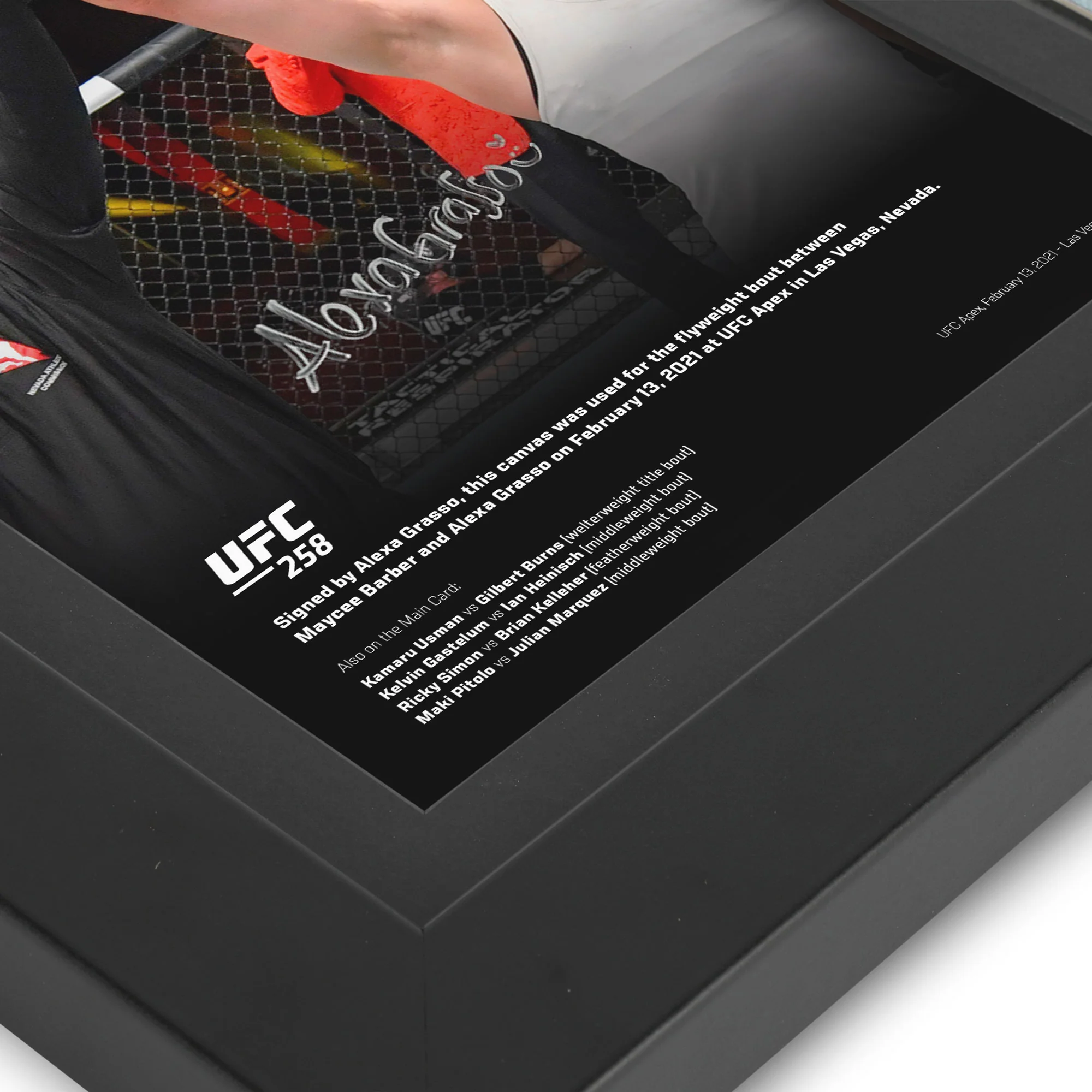 Alexa Grasso Signed Canvas & Photo UFC 258: Usman vs Burns - Image 4