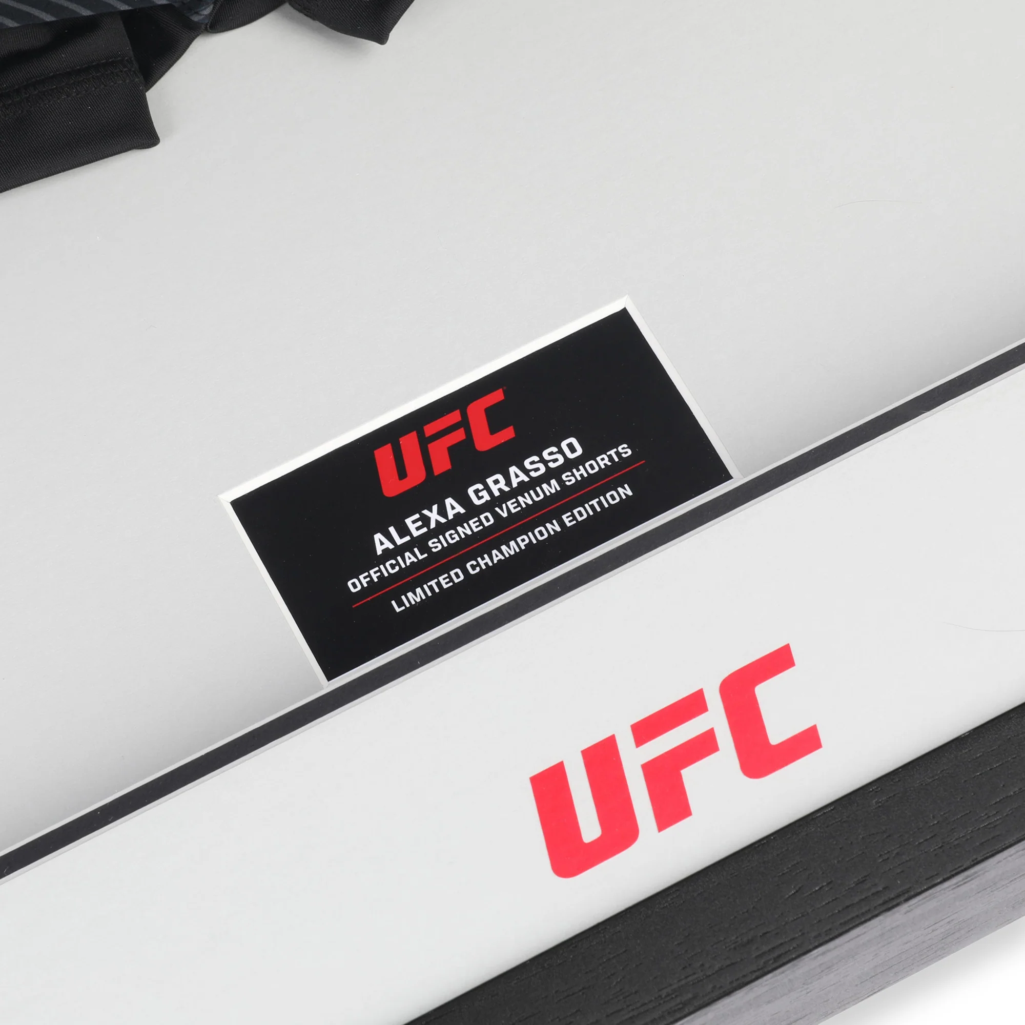 Alexa Grasso Signed UFC Venum Black Champions Fight Night Shorts - Image 4