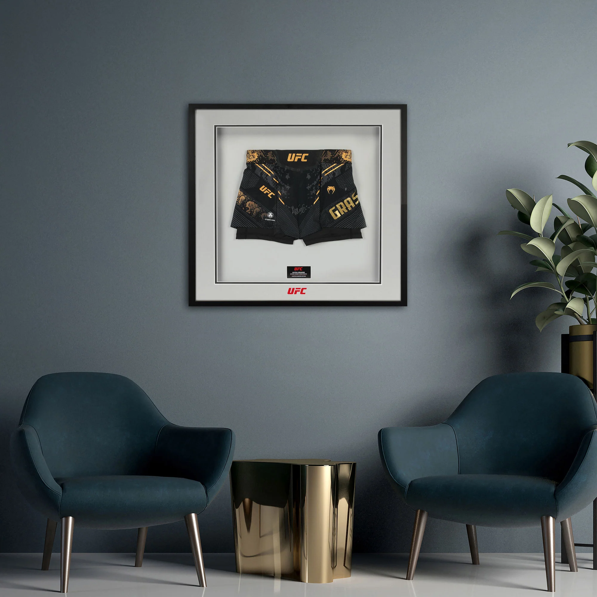 Alexa Grasso Signed UFC Venum Black Champions Fight Night Shorts - Image 6