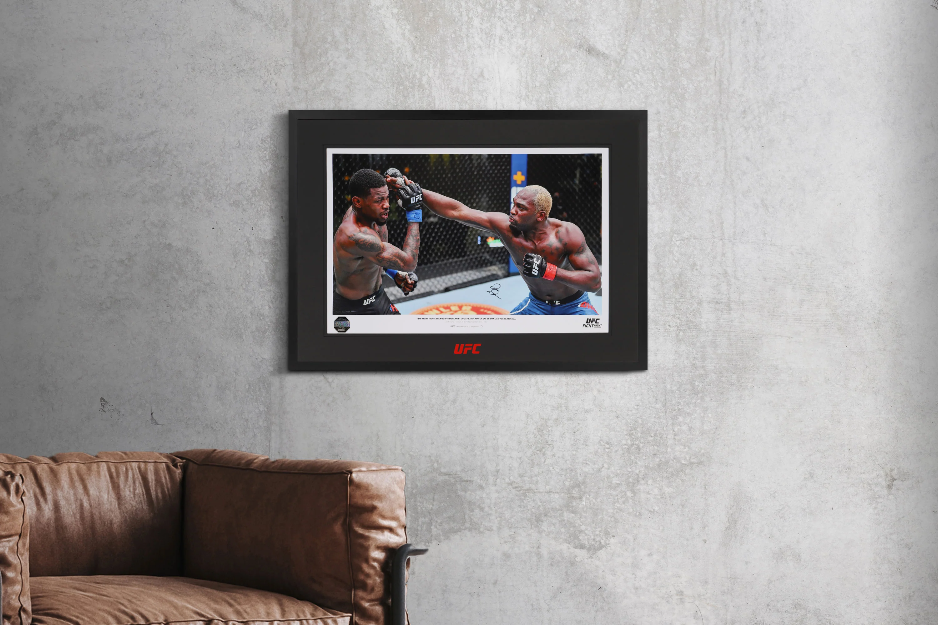 Derek Brunson Signed Photo UFC Fight Night: Brunson vs Holland - Image 5
