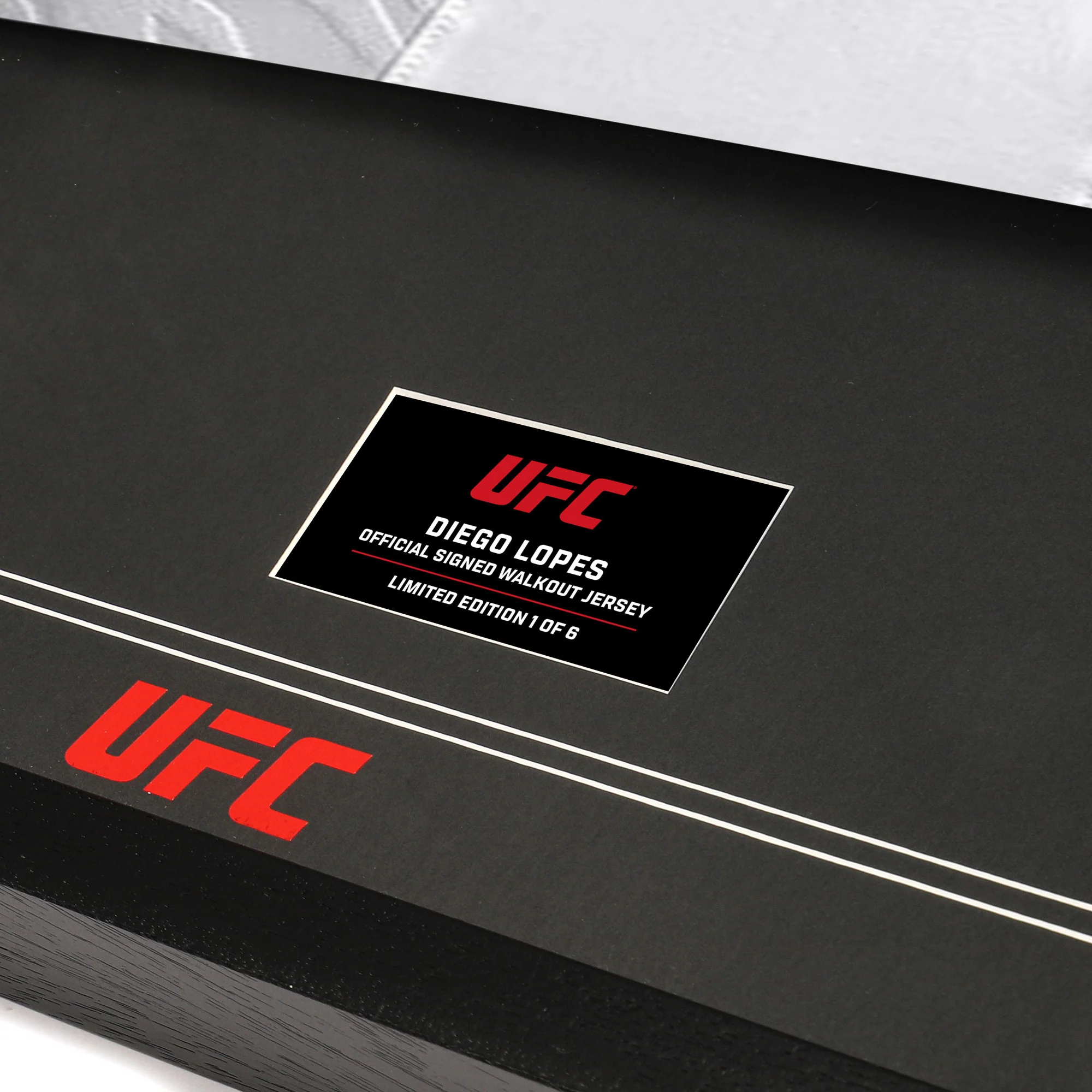 Diego Lopes Signed Adrenaline Venum White Fight Night Jersey - Image 3