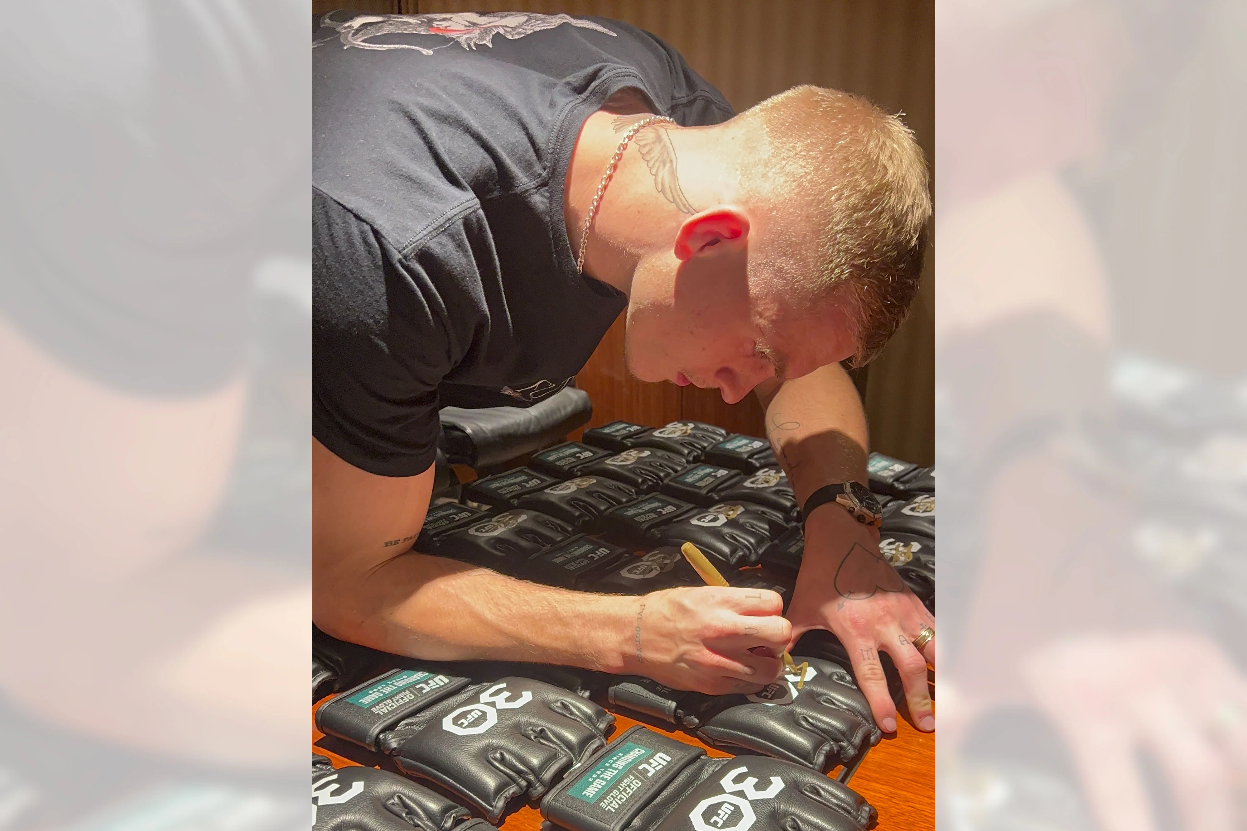 Ian Machado Garry Signed Official UFC Gloves – 30th Anniversary Edition - Image 3