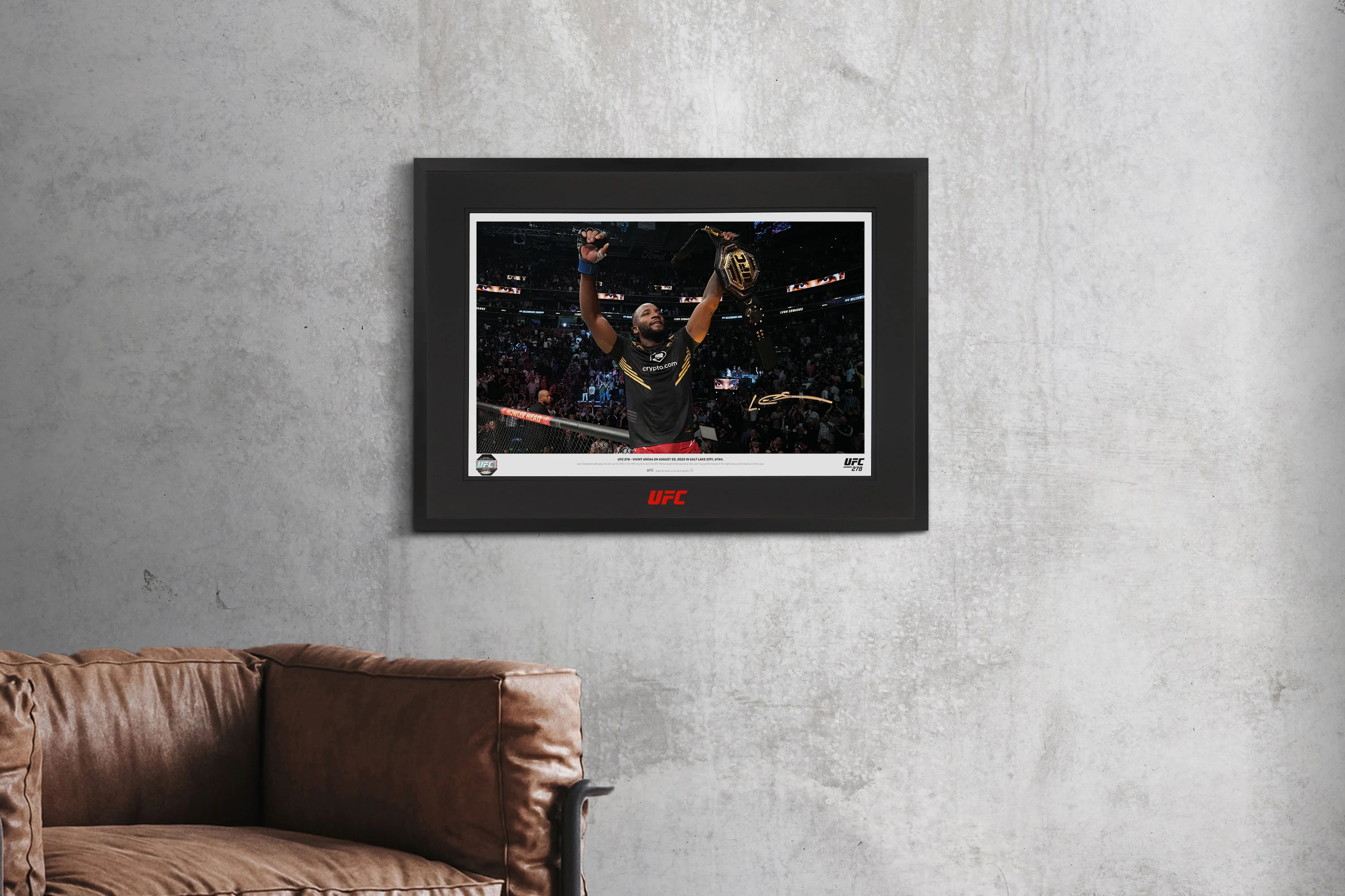 Leon Edwards Signed Photo UFC 278 - Image 6