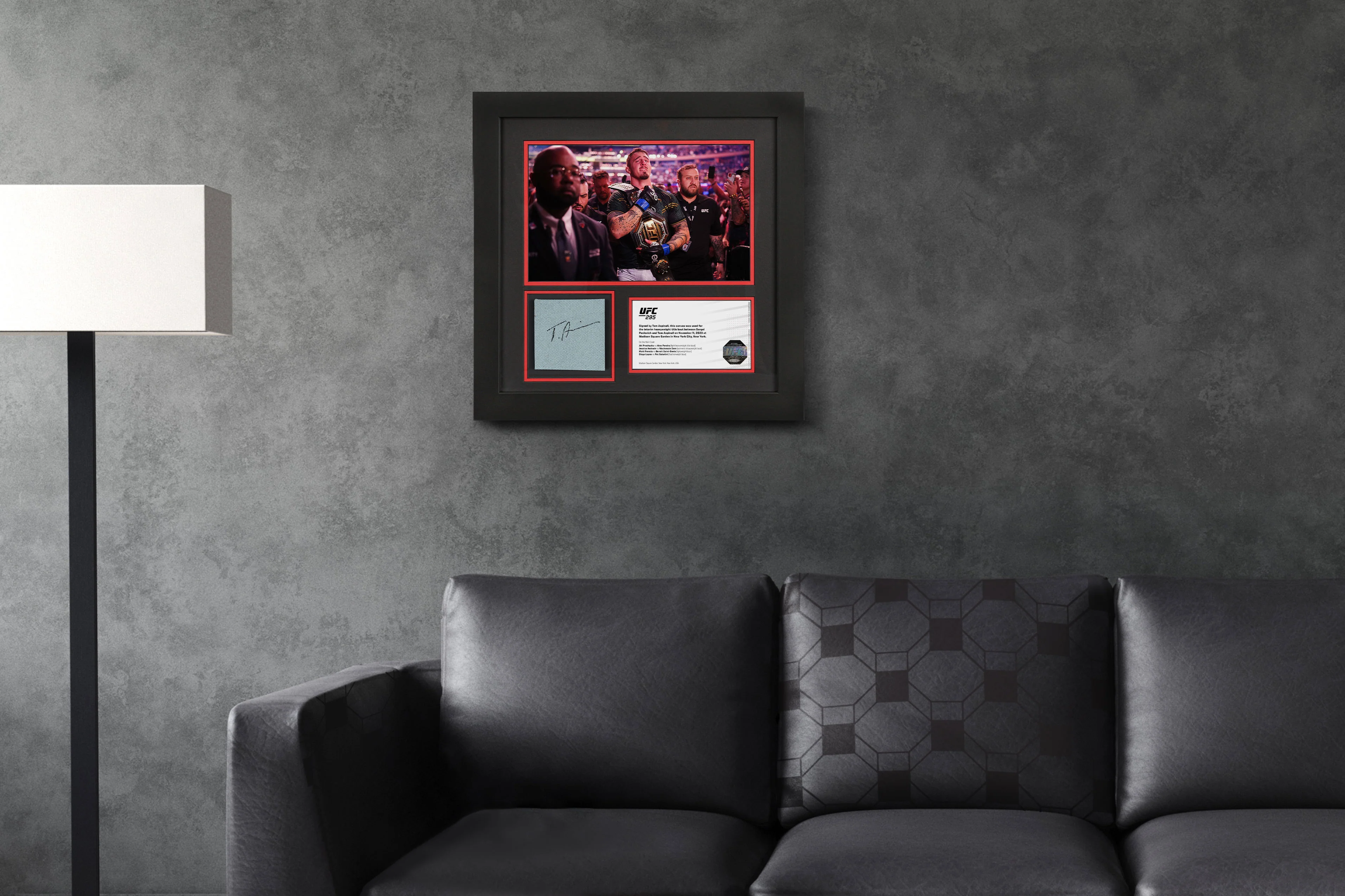 Tom Aspinall Signed Canvas & Photo UFC 295 - Image 6