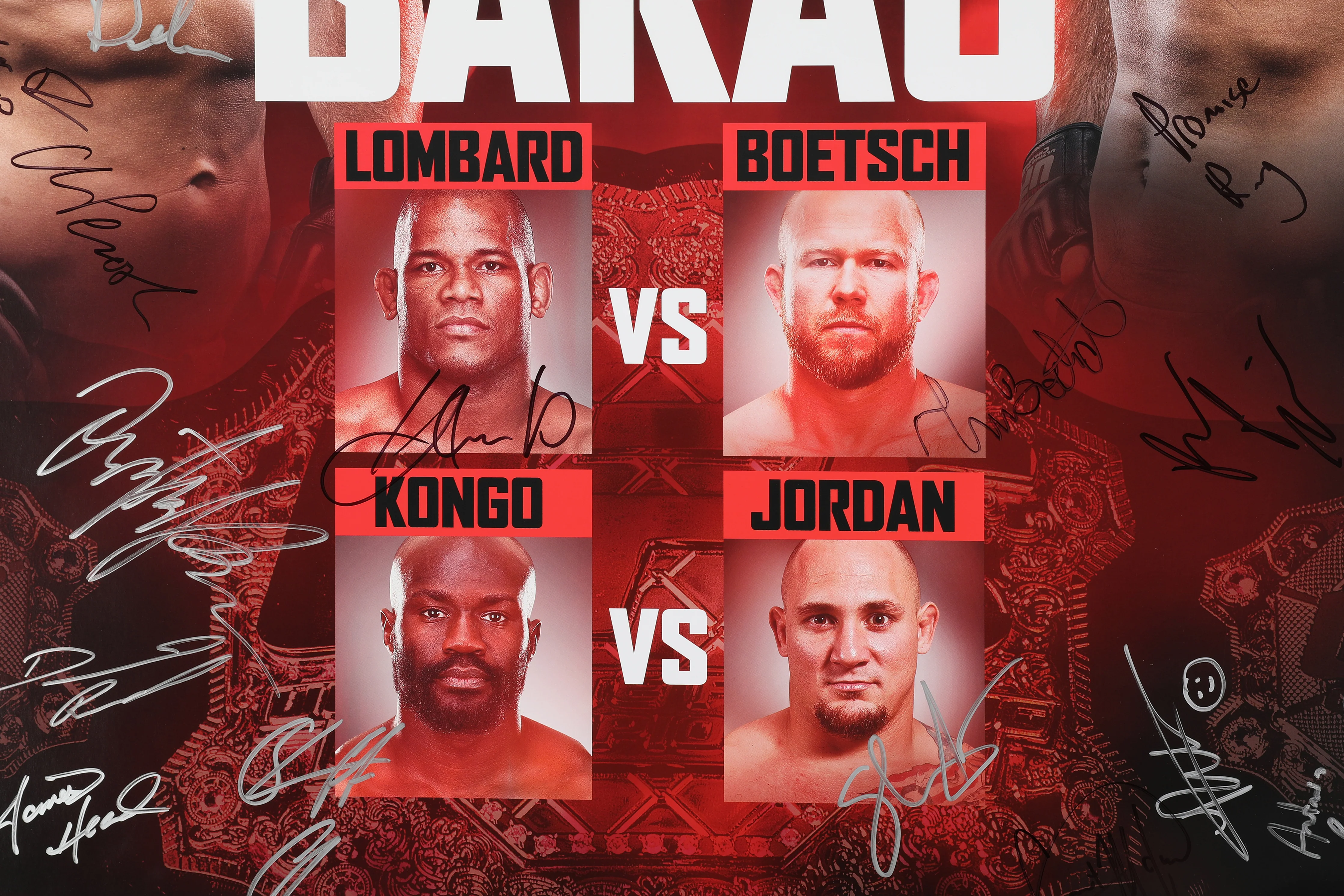 UFC 149: Faber vs Barao Autographed Event Poster - Image 3