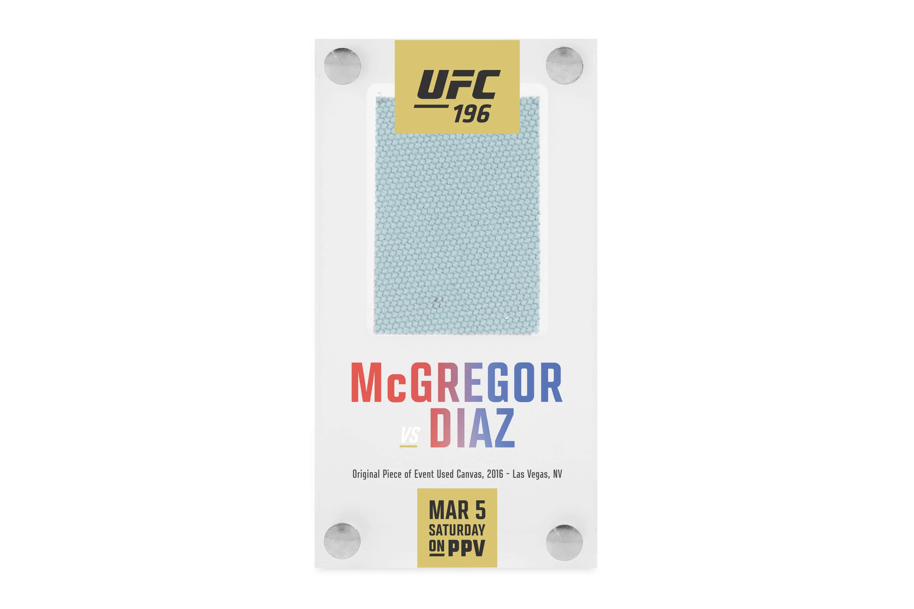 UFC 196: McGregor vs Diaz Canvas in Acrylic - Image 3