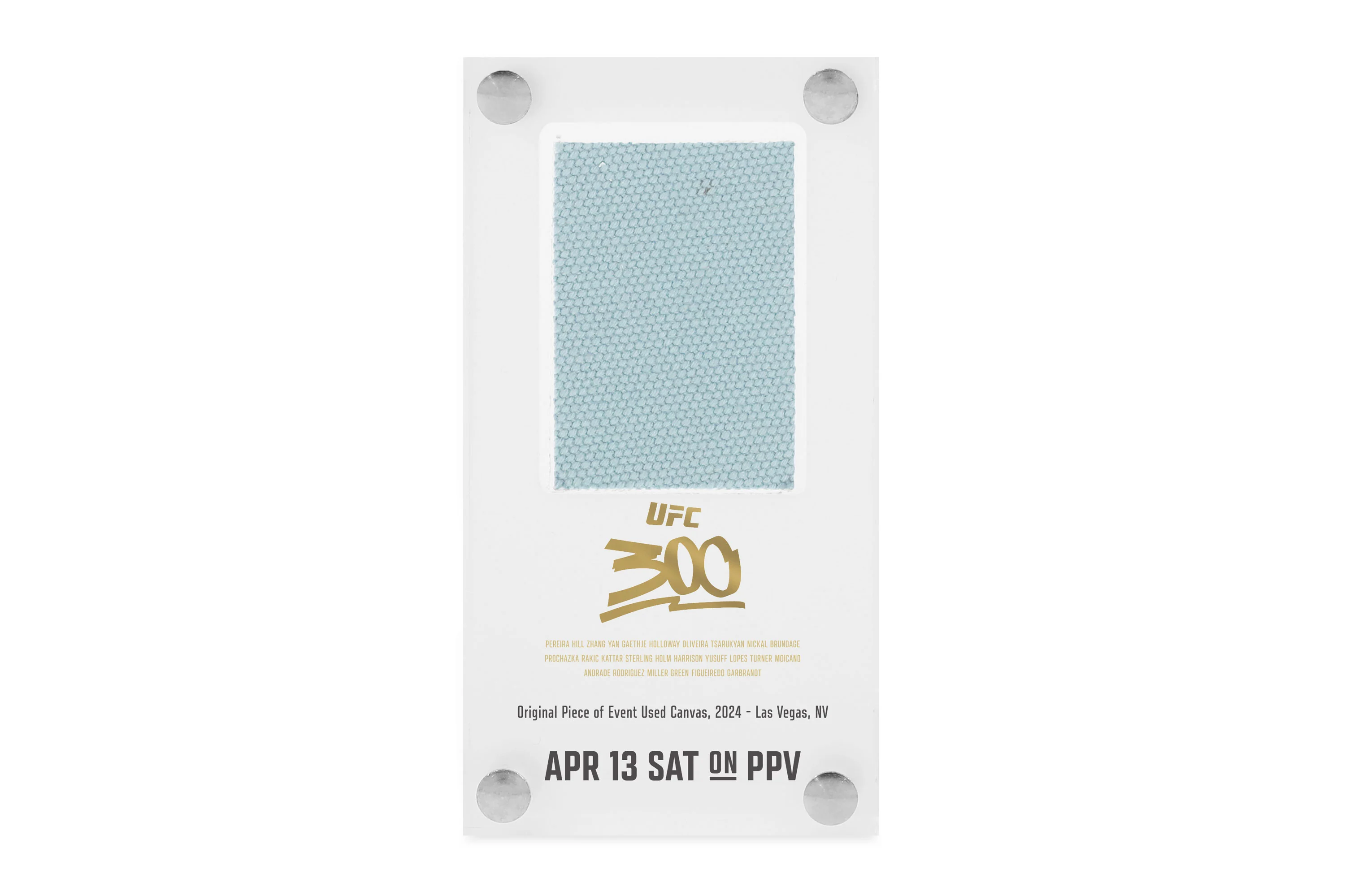 UFC 300: Pereira vs Hill Canvas in Acrylic - Image 3