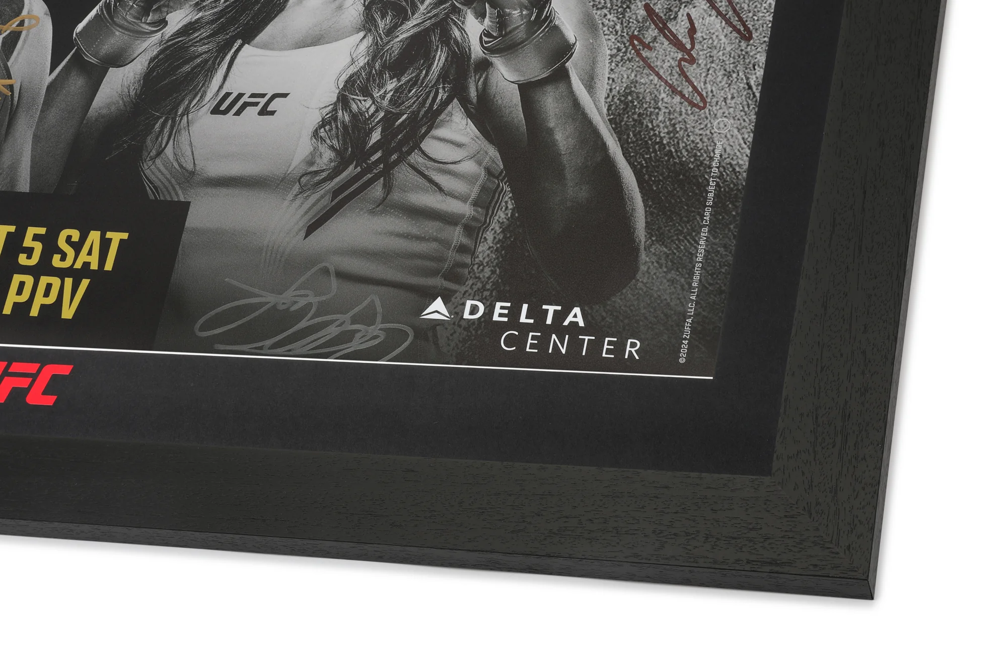 UFC 307: Pereira vs Rountree Jr Autographed Event Poster - Image 3