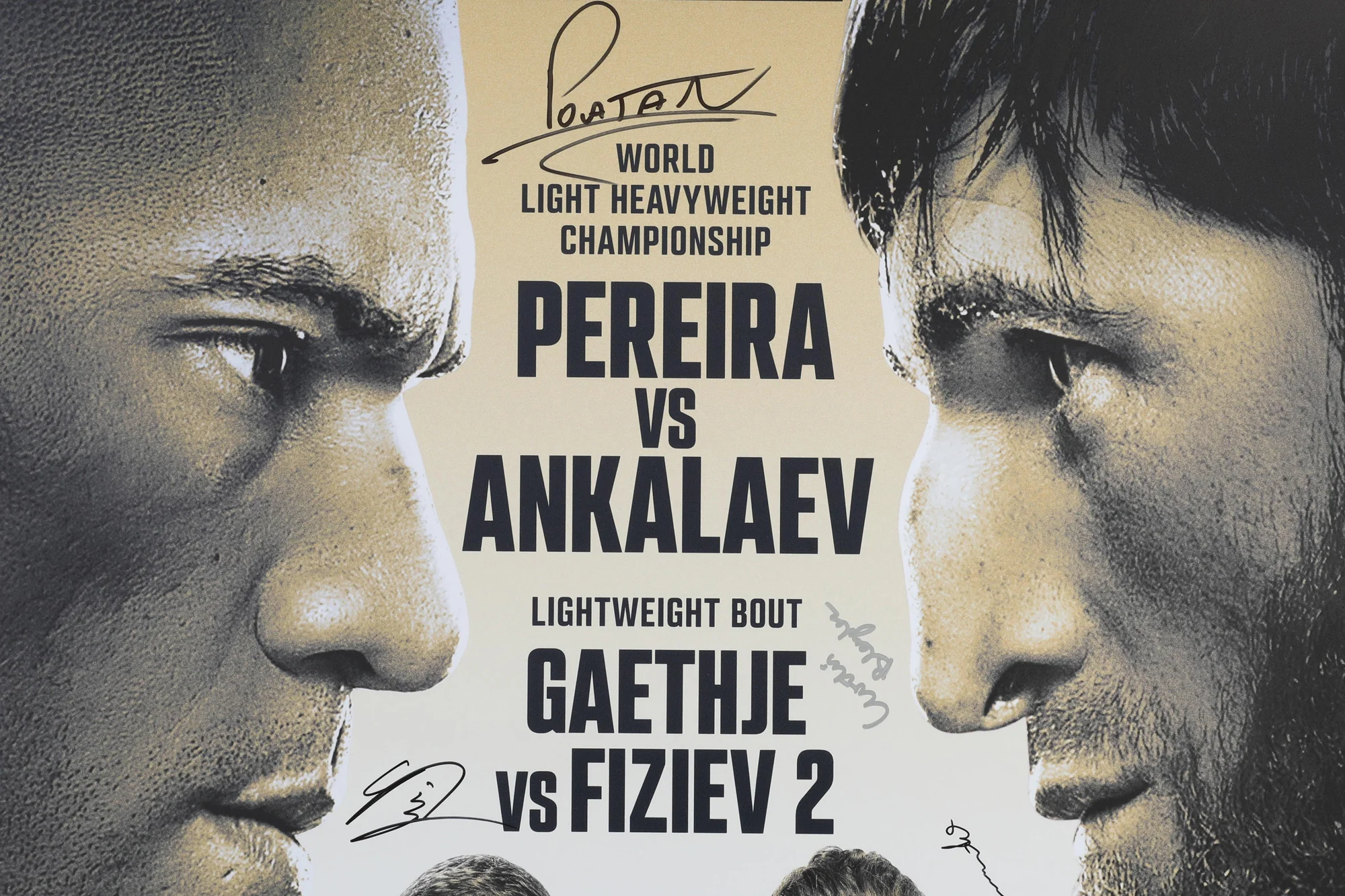 UFC 313: Pereira vs Ankalaev Autographed Event Poster - Image 3