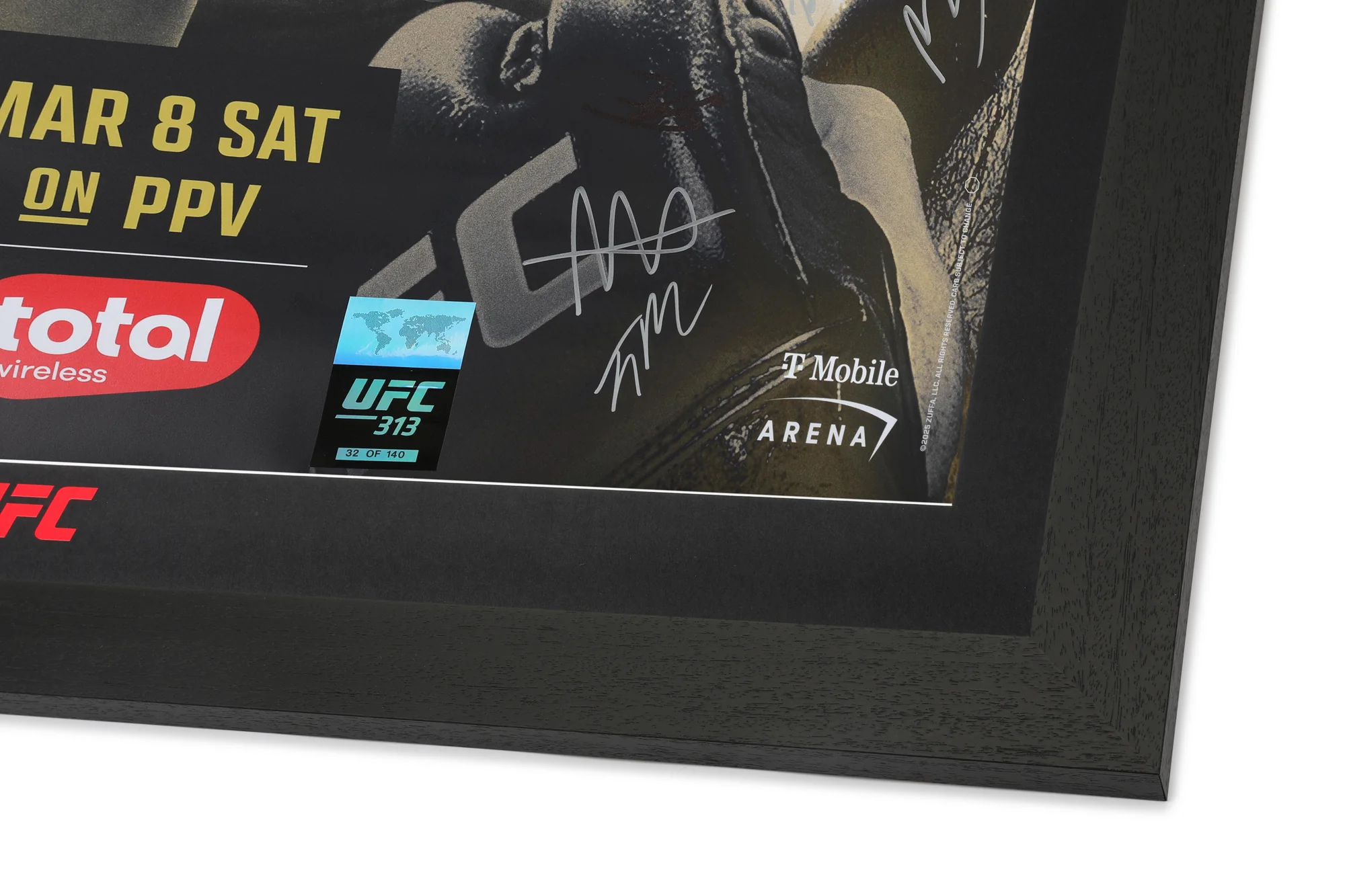 UFC 313: Pereira vs Ankalaev Autographed Event Poster - Image 6