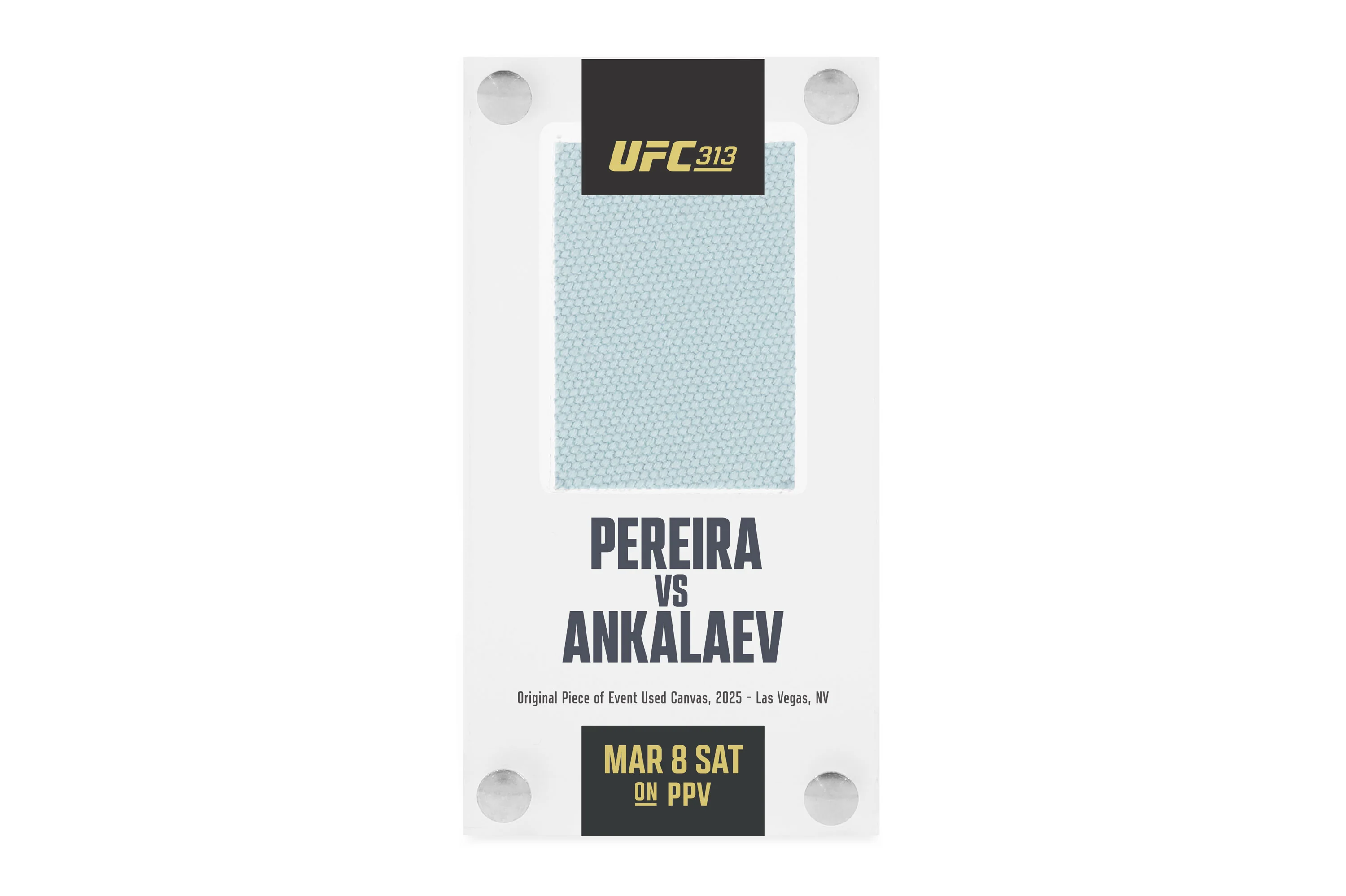 UFC 313: Pereira vs Ankalaev Canvas in Acrylic - Image 3