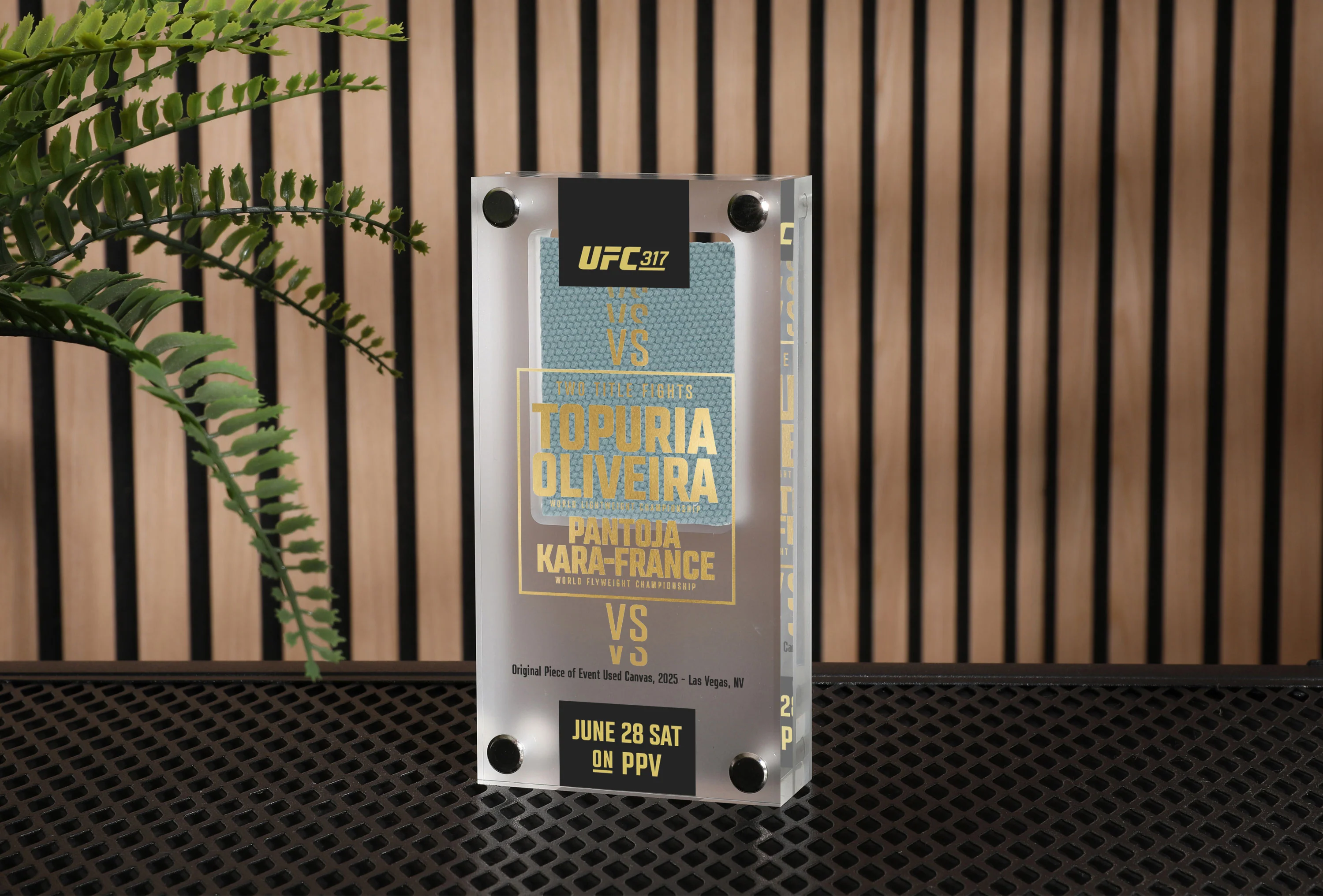 UFC 317: Topuria vs Oliveira Canvas in Acrylic - Image 4