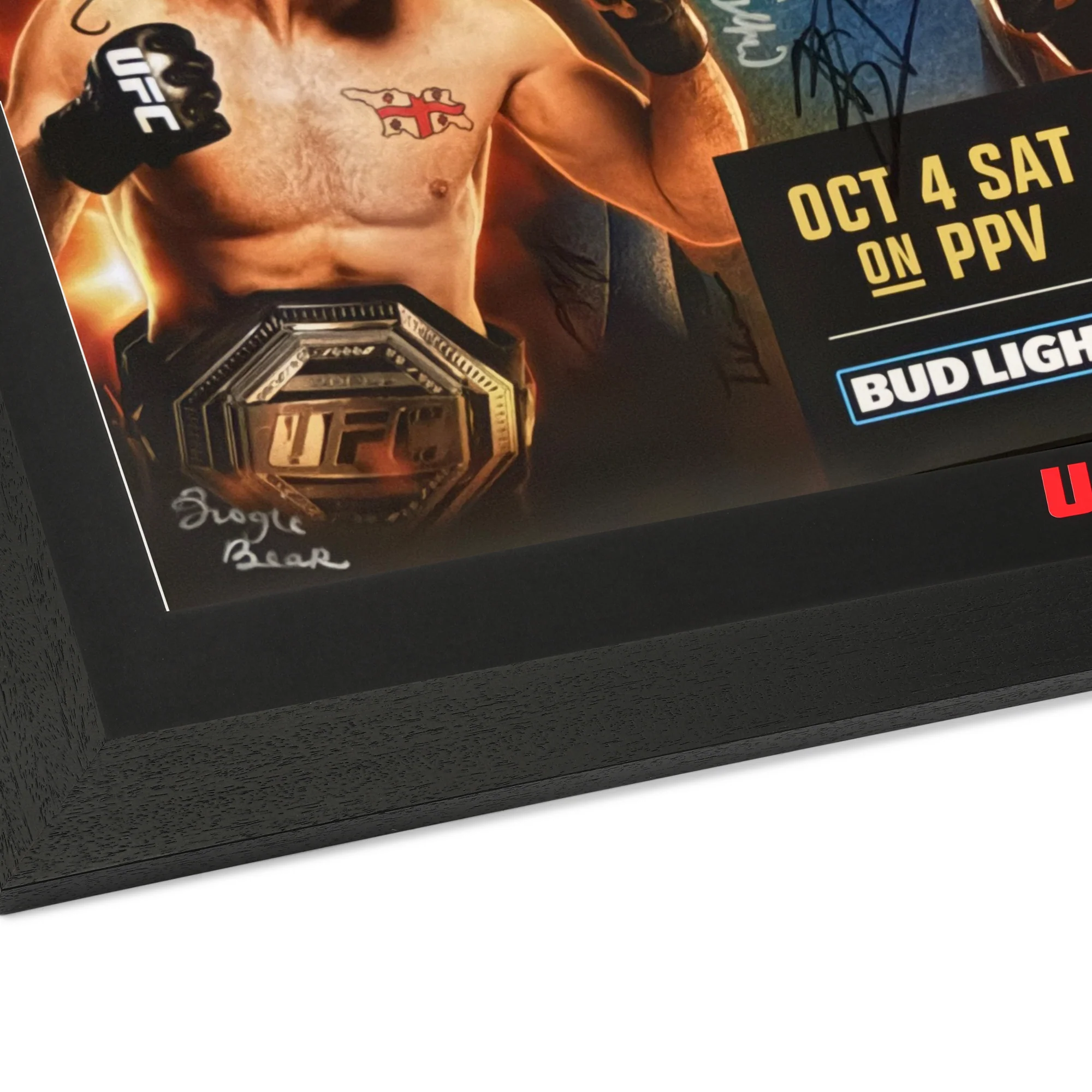 UFC 320: Ankalaev vs Pereira 2 Autographed Event Poster - Image 10