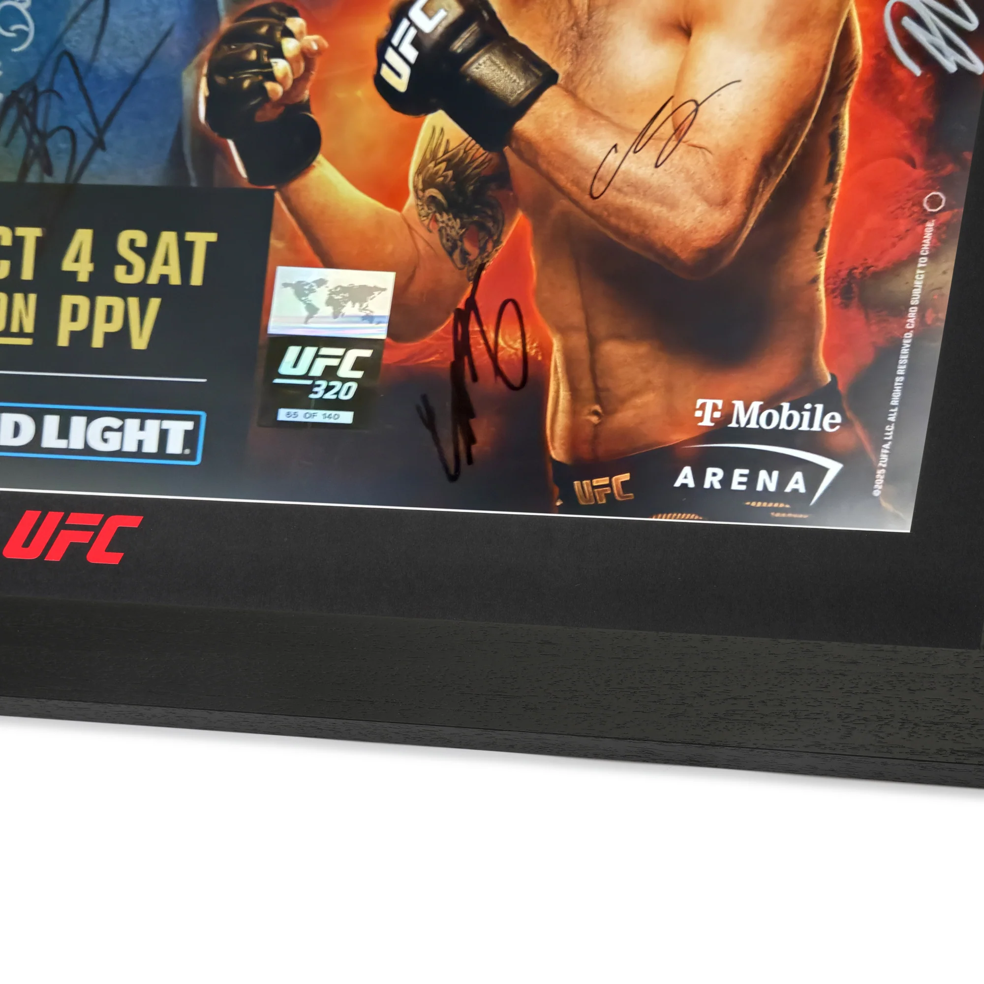 UFC 320: Ankalaev vs Pereira 2 Autographed Event Poster - Image 11