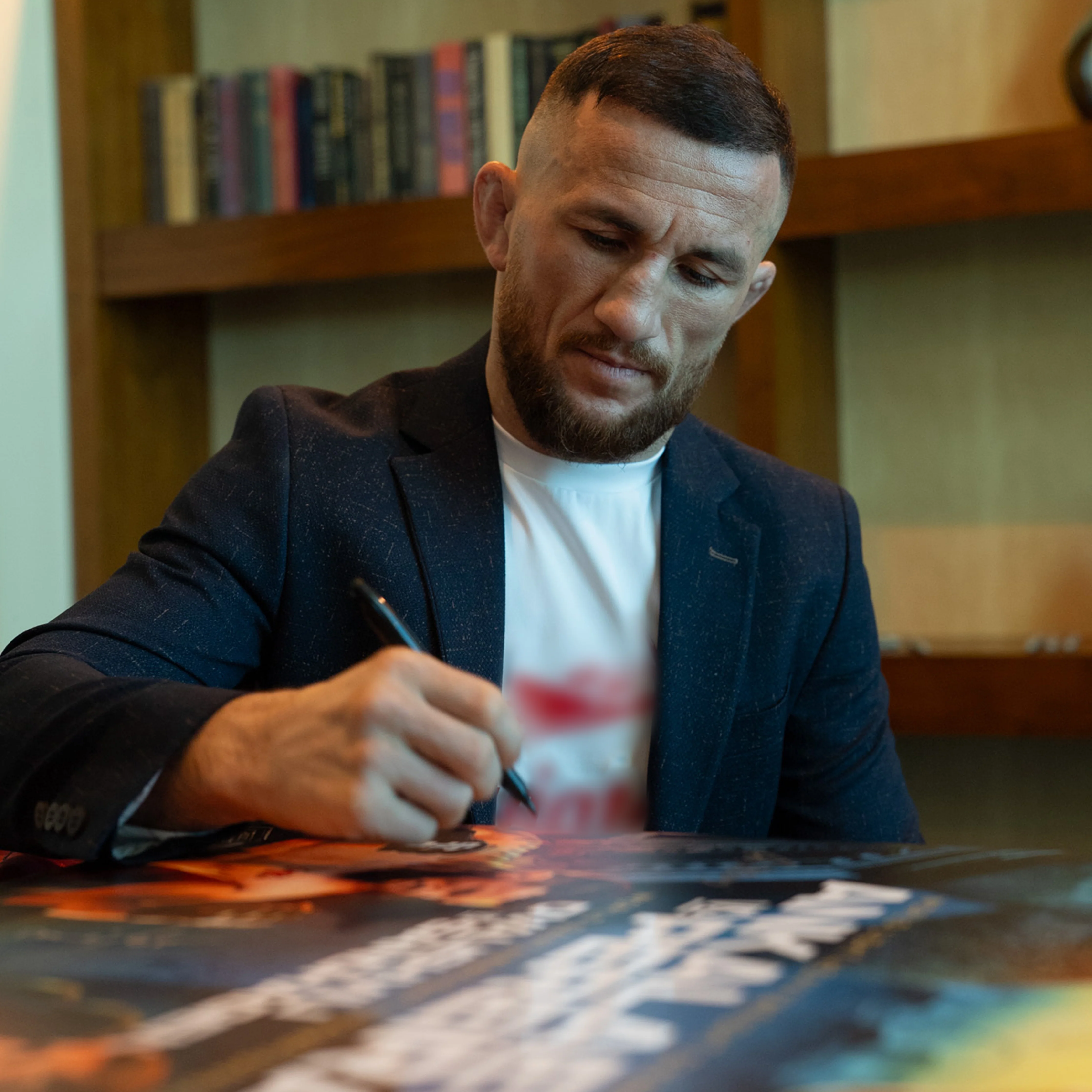 UFC 320: Ankalaev vs Pereira 2 Autographed Event Poster - Image 3