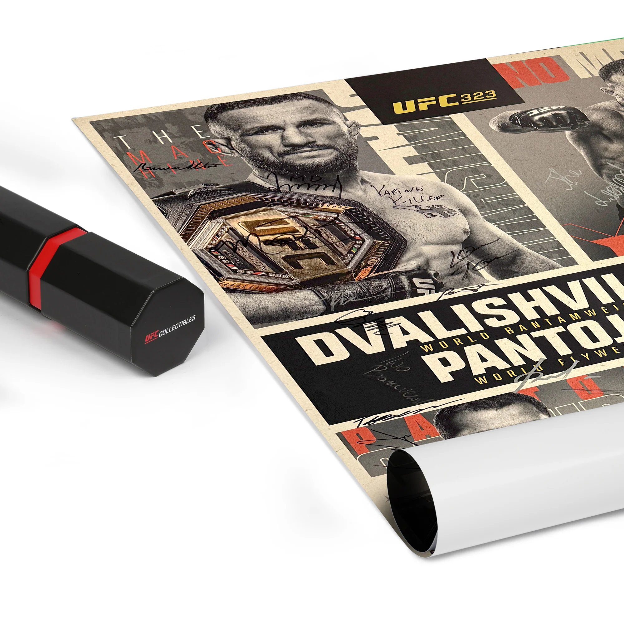 UFC 323: Dvalishvili vs Yan 2 Autographed Event Poster - Image 7
