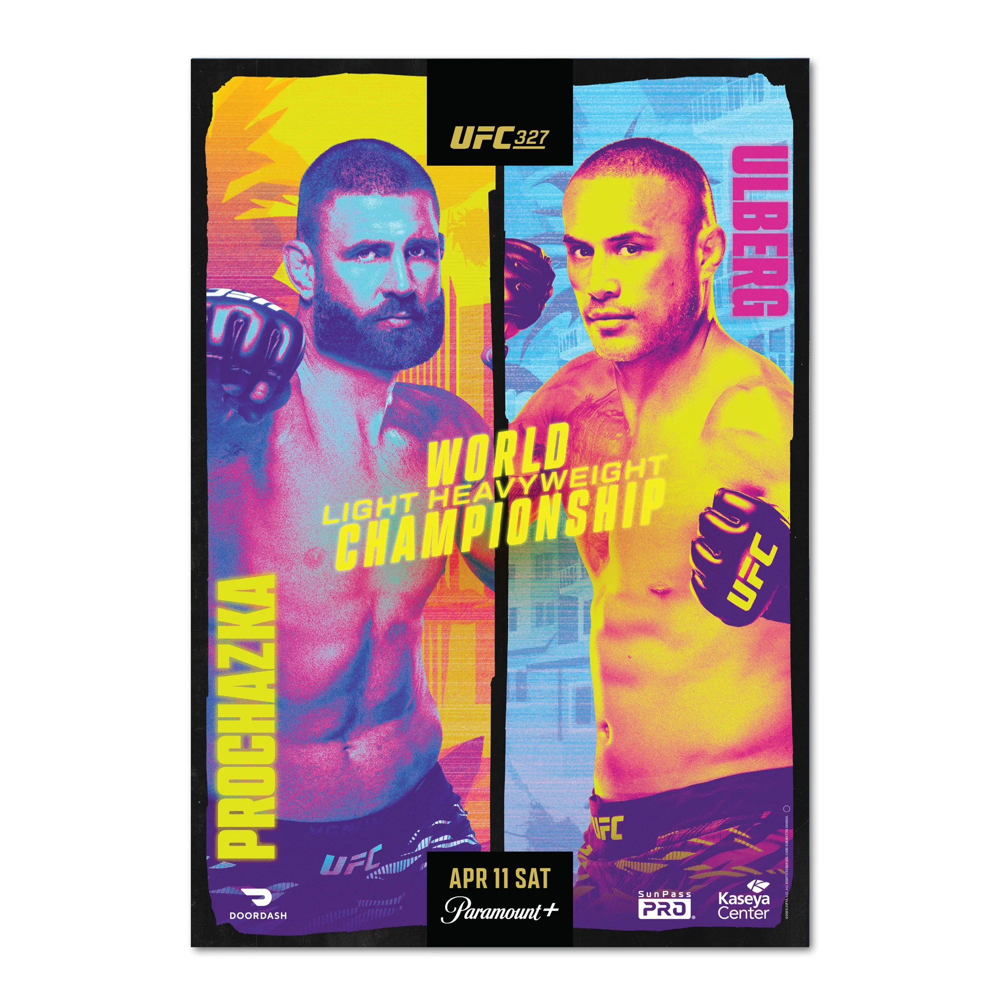 UFC 327: Procházka vs Ulberg First Edition Autographed Event Poster - Image 3