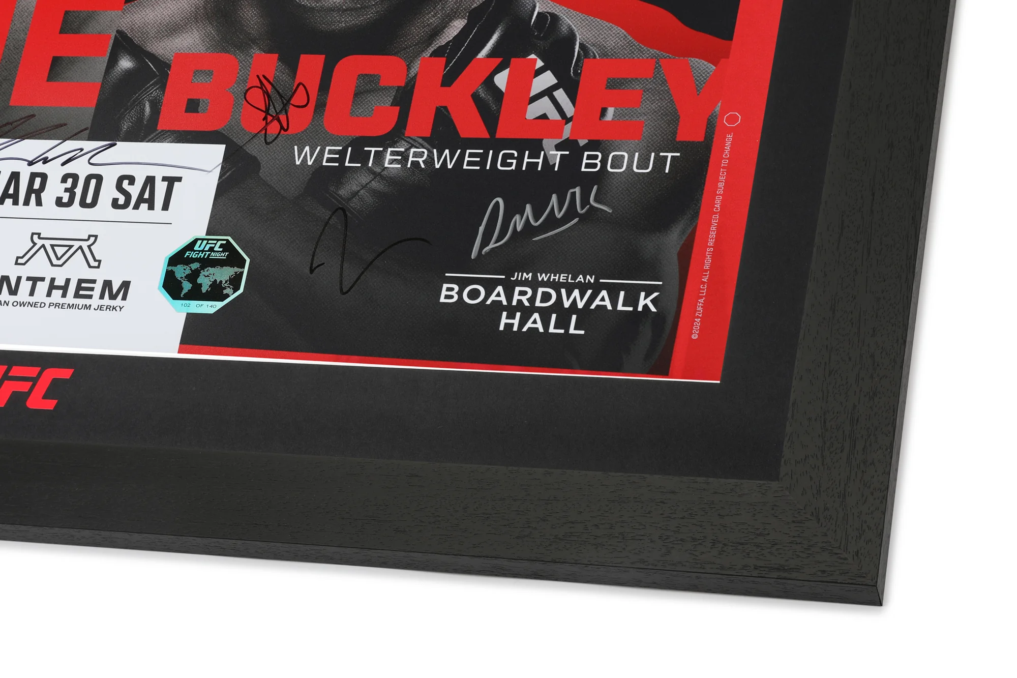 UFC Fight Night: Blanchfield vs Fiorot Autographed Event Poster - Image 5