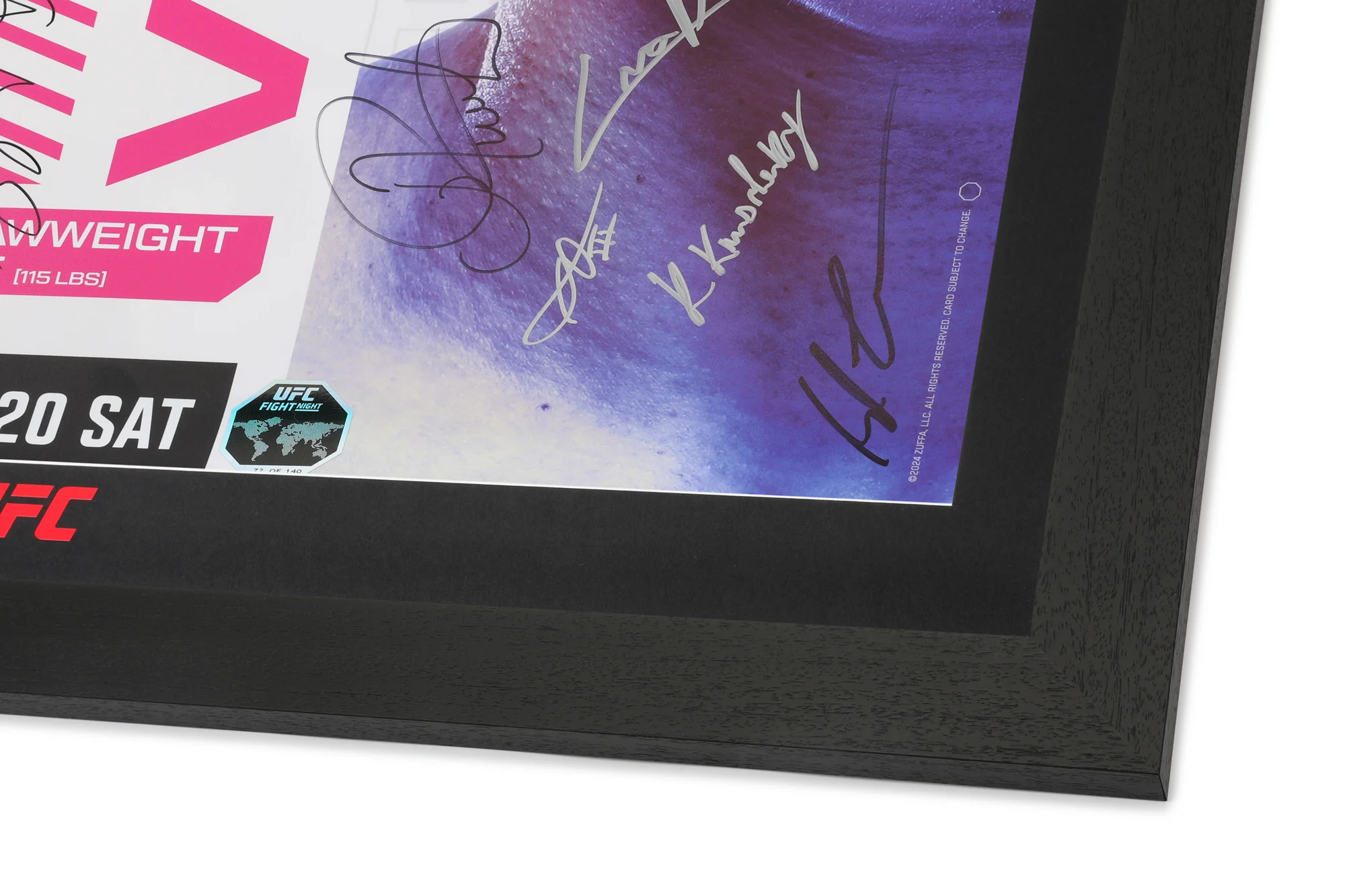 UFC Fight Night: Lemos vs Jandiroba Autographed Event Poster - Image 5