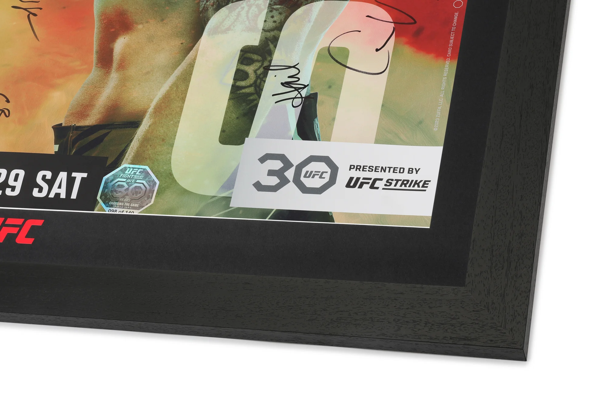 UFC Fight Night: Song vs Simón Autographed Event Poster - Image 6