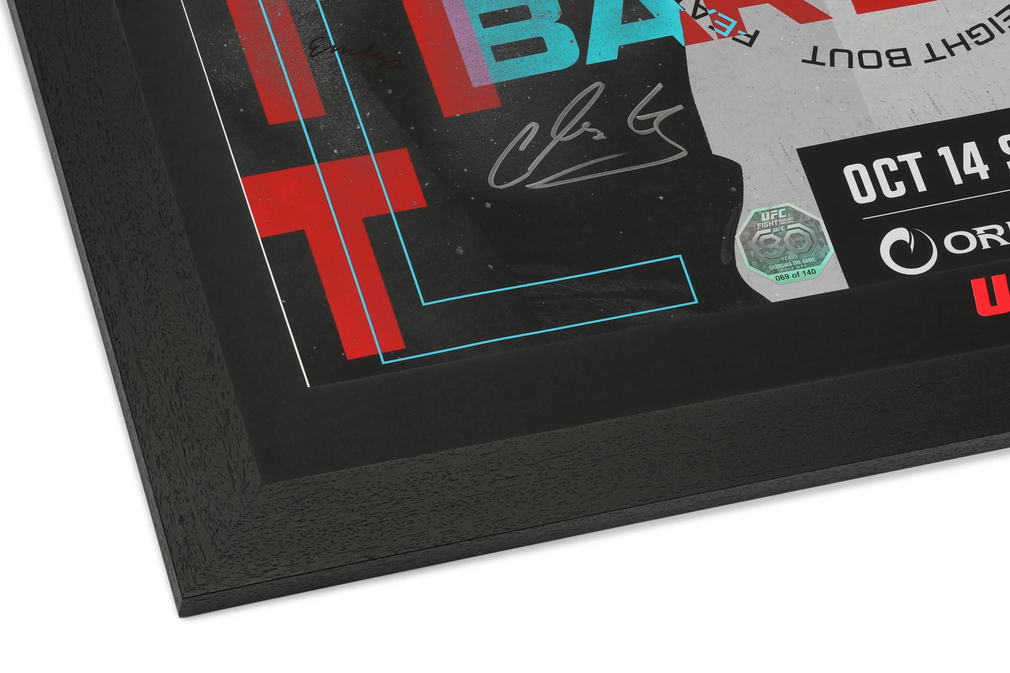 UFC Fight Night: Yusuff vs Barboza Autographed Event Poster - Image 5