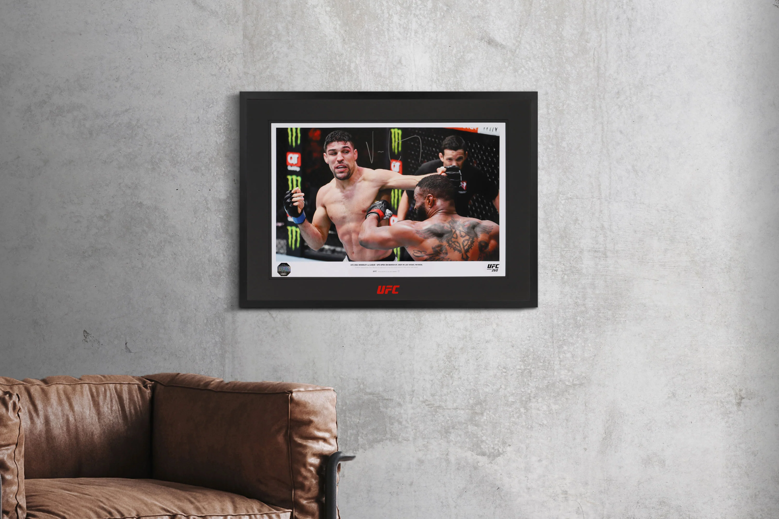 Vicente Luque Signed Photo UFC 260 - Image 4