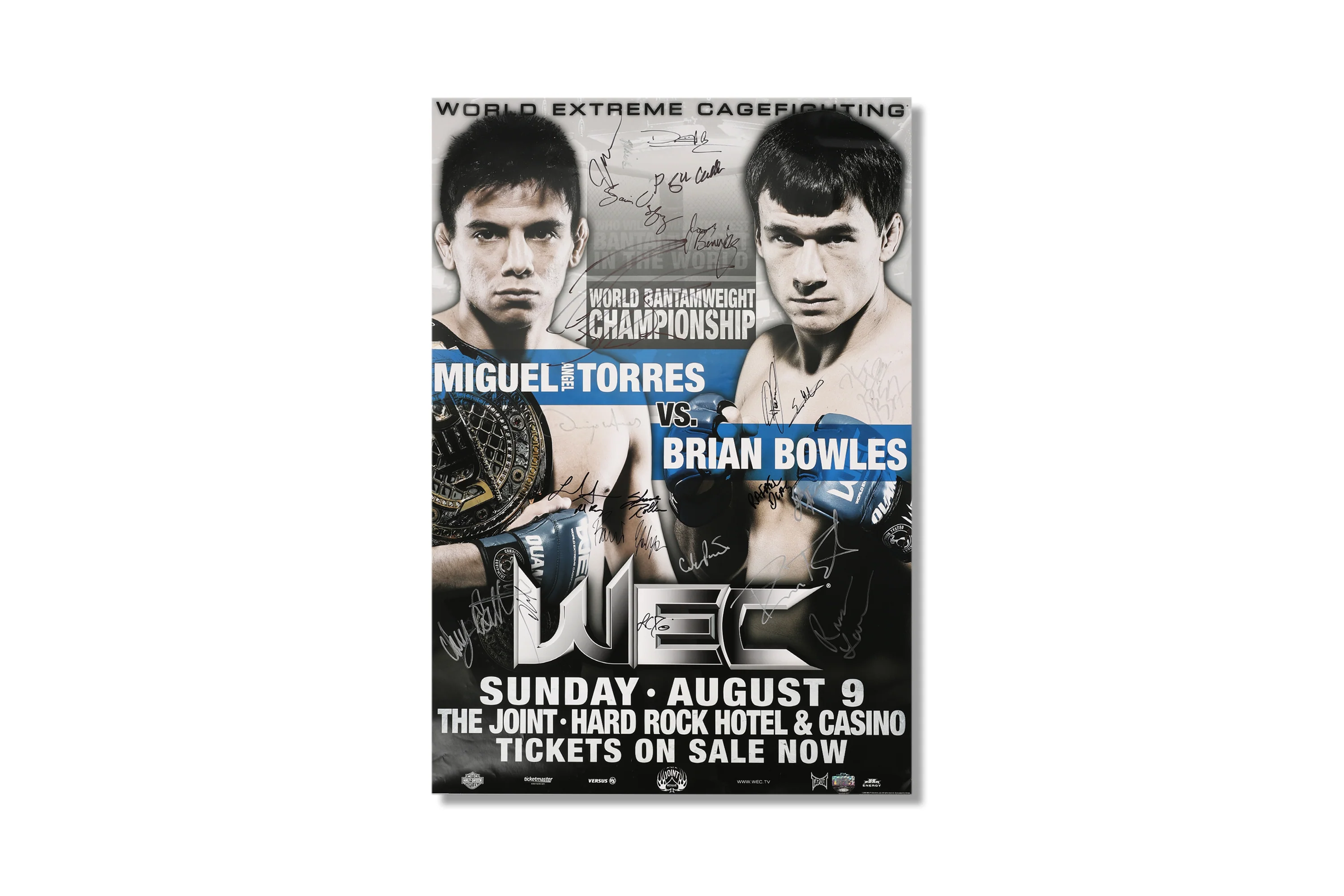 WEC 42: Torres vs Bowles Autographed Event Poster - Image 4
